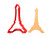 Eiffel Tower Cookie Cutter -1 inch-