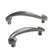 10 Pack Antique-Silver Elegant Cabinet Knobs and Pulls Twist Drawer Dresser Cupboard Pull Handle Hardware 3.8'' Total Length 3'' Hole Spacing