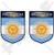 ARGENTINA Argentinian Shield 75mm -3"- Vinyl Bumper Stickers- Decals x2