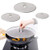 Splatter Screen for Frying Pan- 3 Pcs Grease Splatter Splash Guard for Frying Pan Cover Grease Splatter Screen Oil Splatter Guard Screen Shield Fine Mesh Stops Stove Oil Guard -Silver-