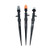 HONGZI Garden Irrigation Drip Irrigation Sprinkler Irrigation Atomizing Nozzle Bracket Garden Hose Sprinkler Nozzle Cone Watering Plant Garden Watering 3pcs -Color : Multi-