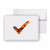 Check Mark Tick Good Ok Okay- Blank Card Invitation Pack- 15 cards at 4x6- with White Envelopes- Item 165758
