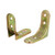 Aexit 50mm x Shelf Brackets  and  Supports 50mm L Shape Shelf Holder Corner Brace Angle Brackets Bronze Brackets Tone 2PCS