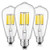 OMAYKEY 10W 5000K LED Edison Bulb (100W Equivalent) Daylight White Glow 1000LM, E26 Medium Base ST64 Vintage Edison Light Bulbs, 360 Degree Beam Angle, Non-dimmable, Pack of 3