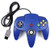 Classic N64 Controller- kiwitatá Retro N64 Wired Controller Gamepad Joystick Compatible with N64 Video Game Console System Blue