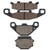 Cyleto Front and Rear Brake Pads for KAWASAKI ZZR250 ZZR 250 EX 250 1990 1991 1992 1993 1994 1995 1996 1997 1998 1999 2000 2001