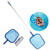 Pool Skimmer Net Telescopic Pole Leaf Skimmer Mesh Rake Net for Spa Pond Swimming Pool- Pool Cleaner Supplies and Accessories ?for Cleaning Above Ground Inground Pool Hot Tub Spa Pond