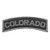 LEGEEON Subdued Colorado Shoulder Tab CO State Army Morale Tactical Touch Fastener Patch