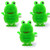 Cazenove 3 Passover Hopping 10 Plagues Frog for Pesach Seder Table Decoration