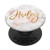 Hailey First Name on Rose Pink Marble PopSockets PopGrip: Swappable Grip for Phones  and  Tablets