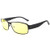 FEISEDY Polarized Sunglasses Photochromic Night Driving Glasses Metal Frame Rectangular Shade for Men B4003