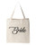 Bride- Natural Canvas Bag- Screenprinted Tote- Cotton Flour Sack- Funny Tote Bag