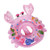 ZZJX Inflatable Swim Rings Swim Trainer for Kids Age of 3-30 Months Baby Swimming Floatie Newest Infant Floats with Sun Protection Canopy  and  Tail Pool Floats for Toddlers Swim Pool Accessories