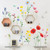 DECOWALL SG-2103 Wild Flowers Wall Stickers Wall Decals Peel and Stick Removable Wall Stickers for Kids Nursery Bedroom Living Room