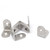 Aexit 25mmx25mm L Shelf Brackets  and  Supports Shape 90 Degree Shelf Corner Brace Angle Bracket Brackets Support 9pcs