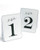 Gartner Studios Black  and  White Table Number 1-12- 4 x 5.5- 12 Count -99731-