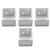 Laimiko 1 Inch Blind Brackets White Profile Box Mounting Bracket Window Blinds Headrail Bracket
