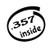Check Custom Design .357 Inside Decal