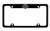 Harley-Davidson Flat Matte Black License Plate Frame Holder With 3D Bar & Shield