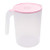 FRCOLOR Airtight Pitcher Plastic Water Pitcher Decanter Jug Serve Drink Pitcher for Water Juice Ice Tea Lemonade Sangria Milk Beverage -Pink-