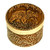 Round Birch Bark Decorative Trinket Box -Bear-