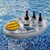 Summer Inflatable Drink Holder-Inflatable Floating Drink Holder- Pool Drink Floats for Adults with Cup Holder- Floating Beer Fruit Serving Tray for Summer Pool Party Water Fun Accessories