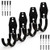 Steel Garage Storage Utility Double Hooks- Heavy Duty Hangers Wall Mount Holder Garage Organizer for Power Tools- Bikes- Ladders- Ropes- Hoses- Bulk Items Storage -Pack of 4- -4 Pack J Hook-