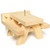 Gonioa Squirrel Feeder- Squirrel Picnic Table Feeder- Squirrel Bench Feeders for Outside Corn Cob Holders- Fun Hanging Mini Picnic Table for Squirrels