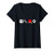 Womens Eat Sleep Ping Pong Repeat Table Tennis V-Neck T-Shirt