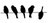 Birds On a Wire Vinyl Sticker Decals for Car Bumper Window Laptop Tablet Phone -Black- 12-inches-