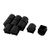 YeVhear Plastic Furniture Chair Table Legs Square Tube Pipe Inserts Caps 10 Pieces Black