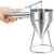 Piston Funnel Stainless Steel Confectionery Funnels with Stand Batter Dispenser Bakery Use Cake Decorating Tool
