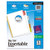 `-3 Pack Value Bundle- AVE11121 WorkSaver Big Tab Dividers- Multicolor Tabs- 5-Tab- Letter- White