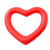 Amosfun Heart-Shaped Pool Float Inflatable Swim Rings Eco-Friendly Heart Swimming Pool Float Beach Pool Party Toy for Women Girls Valentines Day Gift