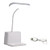 fregthf Exterior Light Fixture USB Charging Lights Desk Light with Pen Holder LED Rechargeable Table Study Lamp for Reading Dorm White