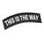 LEGEEON This is The Way Shoulder Tab Black and White Military Morale Tactical Hook-and-Loop Patch
