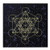 Houchu Altar Tarot Card Cloth Tablecloth Metatrone Cub Crystal Grid Divination Altar Board Game Velvet Cloth Astrology Tarot Card Mat-Black-
