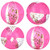 4 Pieces Inflatable Glitter Beach Balls Confetti Sequin Beach Ball Inflatable Pool Toy Ball for Summer Pool Beach Party Decoration -Gold and Pink- 40 cm-