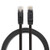 XIAOMIN 1m CAT6 Ultra-Thin Flat Ethernet Network LAN Cable- Patch Lead RJ45 Durable -Color : Black-