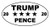 Check Custom Design Trump - Pence 2020 Oval Decal -Red- 8" W-