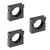 uxcell Corrugated Tube Holder AD34.5 Plastic Mounting Bracket Pipe Clamp Clips with Double Struts 3Pcs