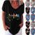 Summer Womens Tops- Short Sleeve V Neck T-Shirts Fashion Casual Loose Fit Blouses Tee Floral Print Comfy Soft Pullover