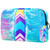 Colored Watercolor Surfboard Portable Makeup Bags Printed Cosmetic Bag-Cosmetic Bag for Women Travel Cosmetic Bag Makeup Pouch Bag Toiletry Bag