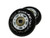 Ripstik Wheels by WM VeryHard 95A Caster Board Replacement 68mm Inline -Black/White-