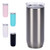 16 oz Insulated Glass Tumbler Double Wall Stainless Steel Travel Coffee Mug with Lids- Glass Reusable Coffee Cup for Ice Beverage and Hot Drinks -Silver -
