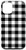 iPhone 12/12 Pro Black with White Gingham Buffalo Check Plaid Checkered Case