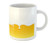 Ambesonne Yellow and White Mug- Image of Drop and Drips of Paint Effect Print with Yellow Ombre Design- Ceramic Coffee Mug Cup for Water Tea Drinks- 11 oz- Yellow White