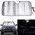 LUKUCEA Front Windshield Sun Shade Windshield Sunshade Car Foldable UV Ray Reflector Auto Front Window Sun Shade Visor Shield Shade Keeps Vehicle Cool Fits Various Models