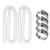 fregthf Swimming Pool Replacement Hose with Metal Clamps Pool Pump Hoses Pool Filter Accessories for Ground Pool