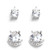 Milacolato 2 Pairs 925 Sterling Silver CZ Stud Earrings 18K Gold Plated Brilliant Round Cut Simulated Diamond Chic Cubic Zirconia Stud Earrings Set for Women- White Gold Plated Milacolato 2 Pairs 925 Sterling Silver CZ Stud Earrings 18K Gold Plated Brilliant Round Cut Simulated Diamond Chic Cubic Zirconia Stud Earrings Set for Women- White Gold Plated